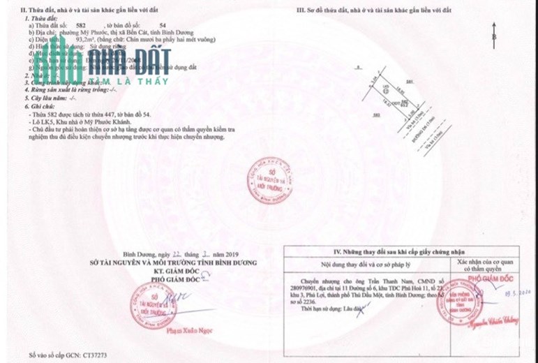 CẦN TIỀN VỀ QUÊ LÀM ĂN,  BÁN LÔ ĐẤT SỔ RIÊNG MỸ PHƯỚC 2 750TR - 93M2.