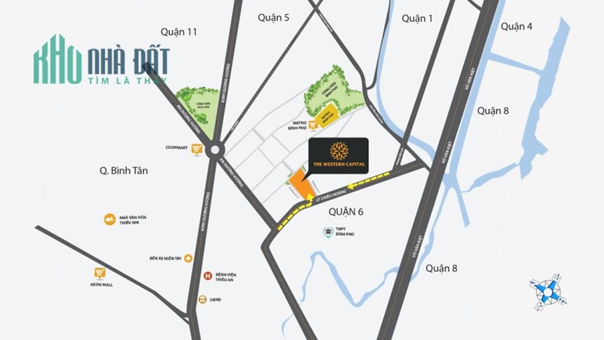Bán rẻ Shophouse 100m2 Western Capital Lý Chiêu Hoàng Q6 TP.HCM