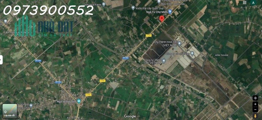 Lô đất mặt tiền DT782 đối diện KCN Phước Đông, Gò Dầu, Tây Ninh