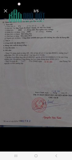 Chính Chủ Cần Bán Lô Đất Vị Trí Đẹp Tại Bình Chánh - Hồ Chí Minh.