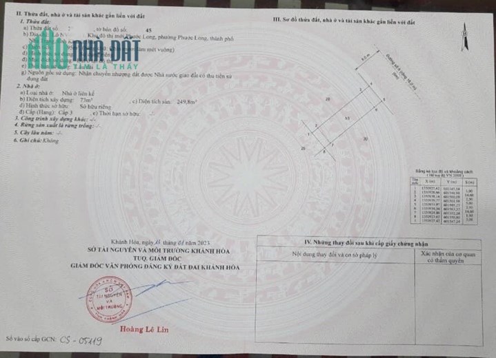 KHU ĐÔ THỊ PHƯỚC LONG DTXD 330M2