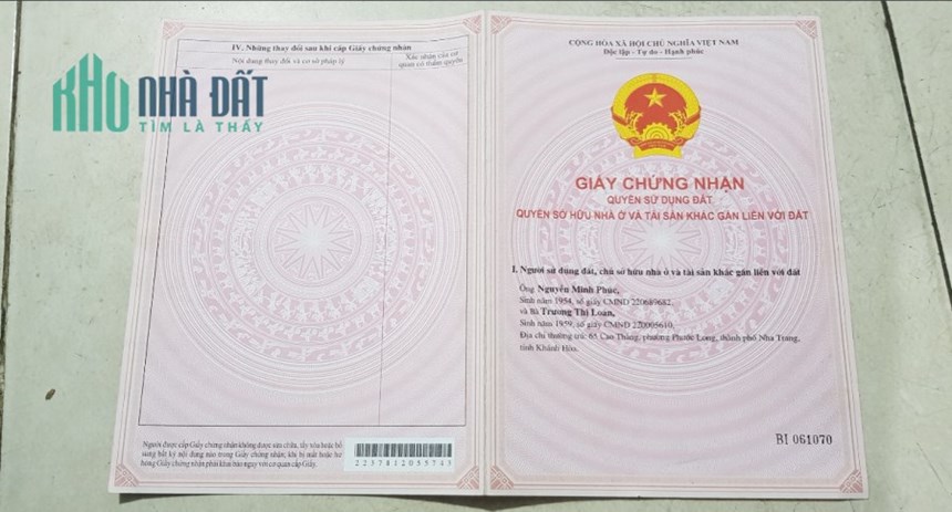 Chính chủ cần bán nhà tại 65 Cao Thắng, Phường Phước Long, TP Nha Trang, Khánh Hòa