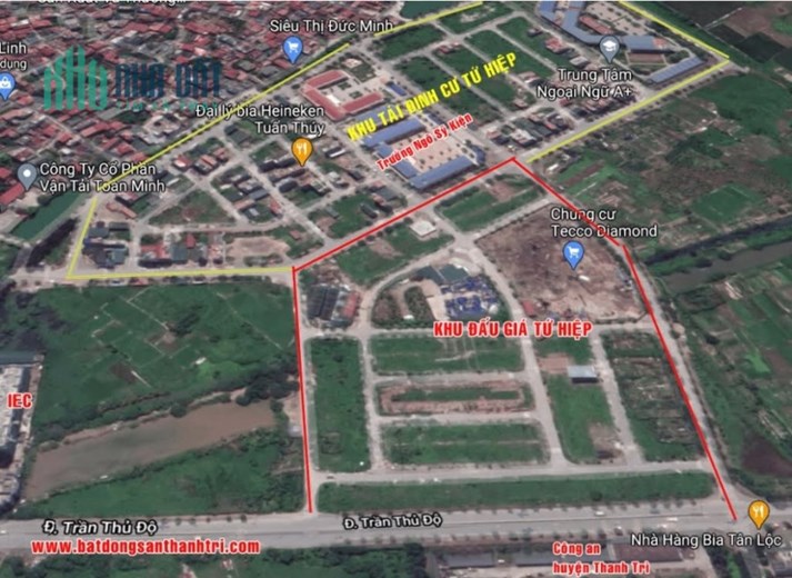 Bán 3 lô đất đấu giá Ngũ Hiệp - Tứ Hiệp, Thanh Trì giá đầu tư.