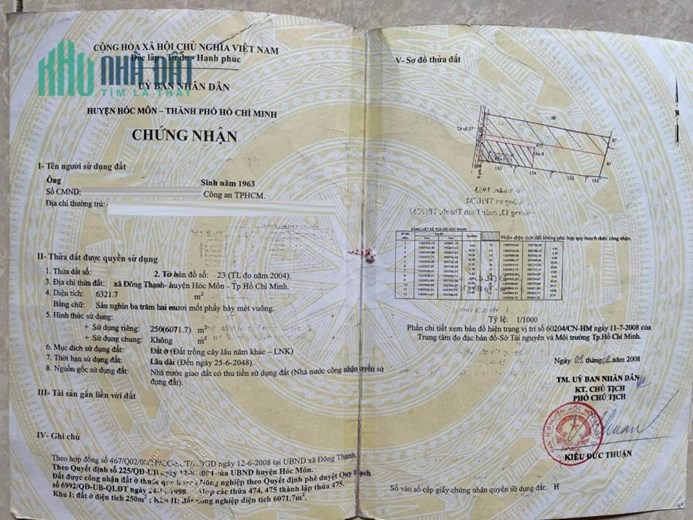 Đất Đông Thạnh, Hóc Môn 2240m - Tiềm năng đầu tư và phát triển không giới hạn