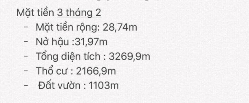 ĐẤT BÁN MẶT TIỀN ĐƯỜNG 3/2 CẦN THƠ