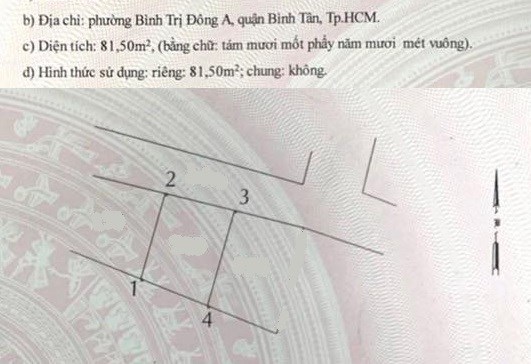 Chỉ 4.2 tỷ TL, 82m2 ngang hơn 8m, Hẻm xe tải Tây Lân, Bình Tân, gần Hương Lộ 2.