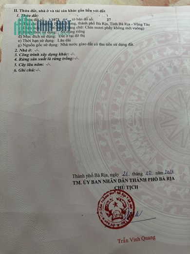 BÁN ĐẤT TRUNG TÂM XÃ LONG PHƯỚC, PHƯỚC HƯNG, LÁNG DÀI-ĐẤT ĐỎ , TP. BÀ RỊA