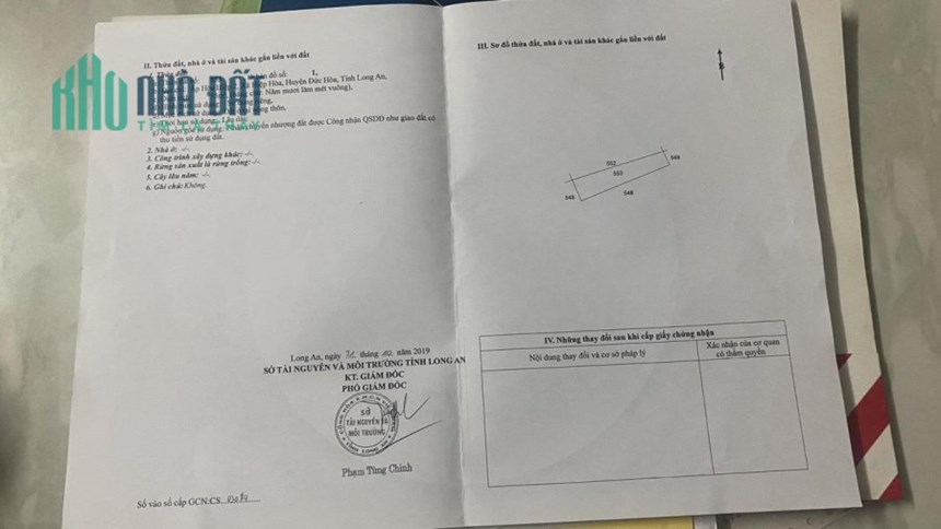 ĐẤT CHÍNH CHỦ - Sở Hữu Ngay Mảnh Đất Rộng Đẹp Tại Hòa Hiệp - Long An