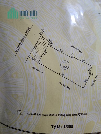 Bán Nhà Mặt Tiền Hoàng Hoa Thám, P Lê Hồng Phong, Quy Nhơn, 64m2 , 1 Mê , Giá 3 Tỷ 990 Tr