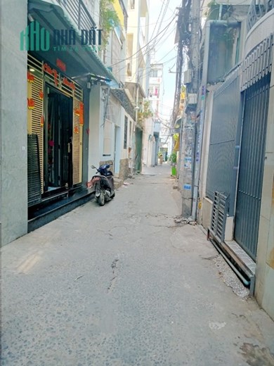 Nhà bán 2 Tầng ( nở hậu 6m)  hẻm thông 154 Âu Dương Lân P3Q8