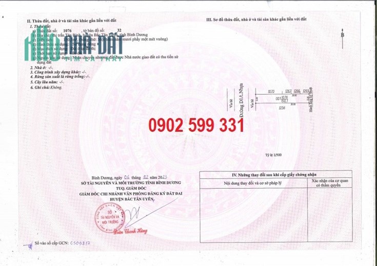 ✔️Chính chủ cần bán lô đất thị trấn Tân Bình, Bắc Tân Uyên, Bình Dương; 2,2 tỷ; 0902599331
