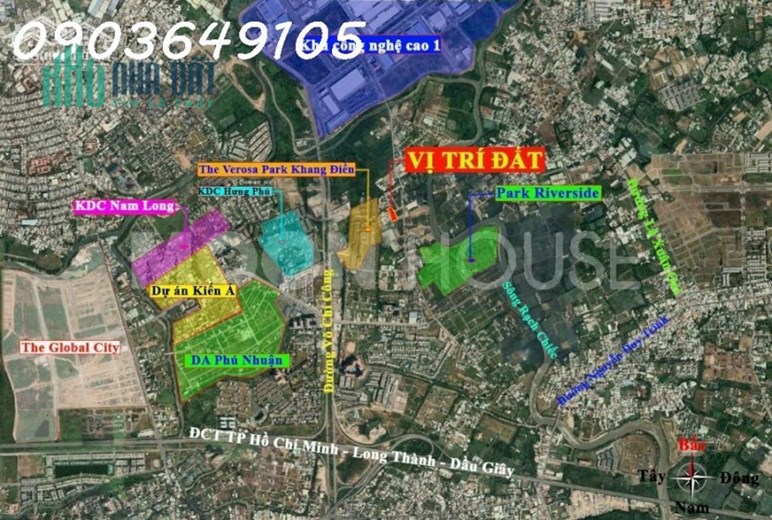 Ngộp bank bán 3583m2 đất đường Bưng Ông Thoàn Phường Phú Hữu LH: 0903649105