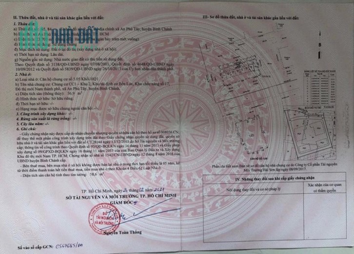 Bán căn hộ HQC Plaza, DT 62m giá 1 tỷ100 triệu. đã hoàn thiện, chìa khóa trao tay