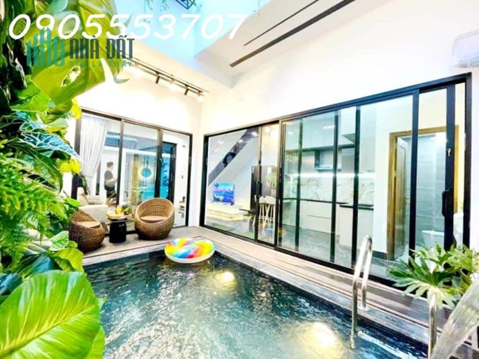 Bán Siêu phẩm Nhà 3 tầng TRẦN CAO VÂN, Thanh Khê, ĐN nhà như villa, có hồ bơi, GIÁ 4,1x Tỷ