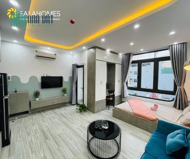 Bán tòa CHDV 29 phòng, doanh thu 230 triệu/ tháng, 9 tầng, thang máy, full nội thất, giá 23 tỷ