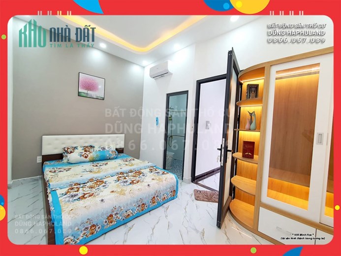 QGV. Bán nhà hẻm xe hơi gần đường Phan Huy Ích, 55m2, nhỉnh 4 tỷ.