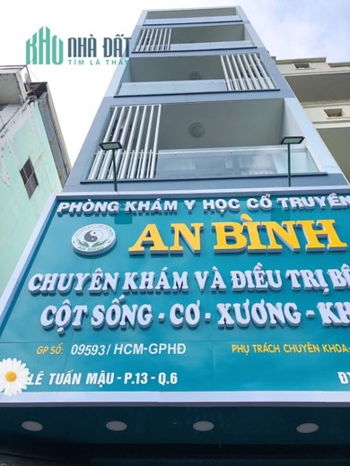 GIÁ QUÁ RẺ CHO SIÊU PHẨM 02 MẶT TIỀN LÊ TUẤN MẬU Q6, 4x26m, 6 tầng,Thang Máy.