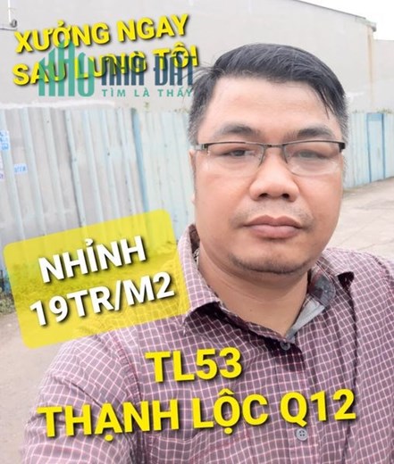 Nhỉnh 19tr/m2 Mua Đất tặng Xưởng TL53 Thạnh Lộc Q12 TPHCM