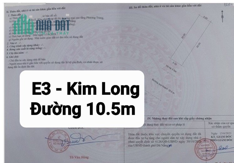 🔴💥ĐẤT KHU E3 - KIM LONG - ĐƯỜNG TRẦN TRIỆU LUẬT