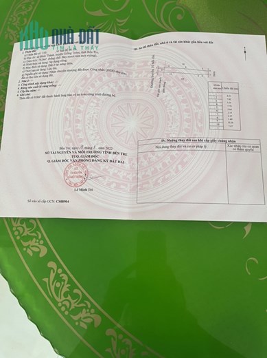 CẦN BÁN NHANH Lô Đất Và Căn Nhà Mặt Tiền Vị Trí Đắc  Địa Tại Bình Thành, Giồng Trôm, Bến Tre
