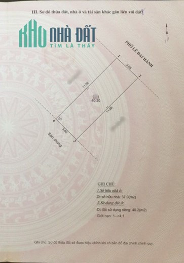 LÊ ĐẠI HÀNH - MẶT PHỐ RỘNG MÊNH MÔNG - 41M2 X3 TẦNG - HAI MẶT THOÁNG - VỈA HÈ RỘNG - KD NGÀY ĐÊM