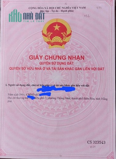 Bán mảnh đất 2 mặt tiền, có nhà cấp 4 Đường Nguyễn Thành Phương, Phường Thống Nhất