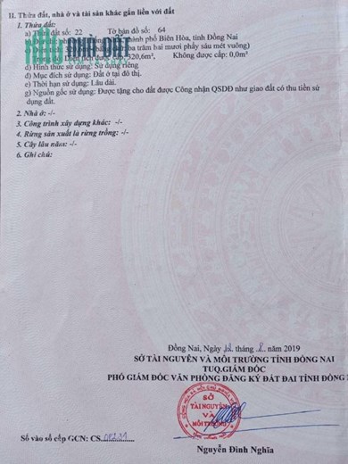 Bán mảnh đất 2 mặt tiền, có nhà cấp 4 Đường Nguyễn Thành Phương, Phường Thống Nhất