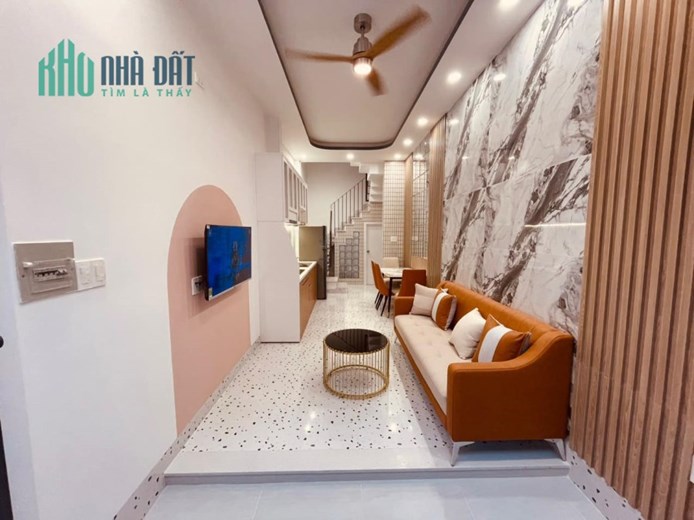 BÁN NHÀ MỚI XÂY 3 TẦNG SÁT MẶT TIỀN CÓ ĐỦ NỘI THẤT TẠI GÒ VẤP