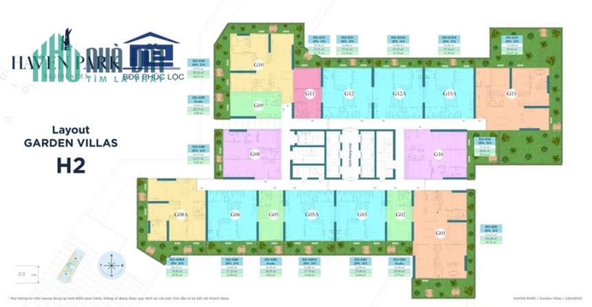 Hàng hiếm, căn hộ Garden Villa tại tầng duy nhất có sân vườn của Haven Park Residence, Ecopark