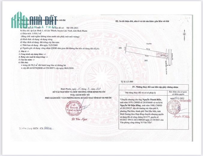 Đất thổ cư giá rẻ 1000m² giá 810triệu ngay trung tâm Lộc Ninh
