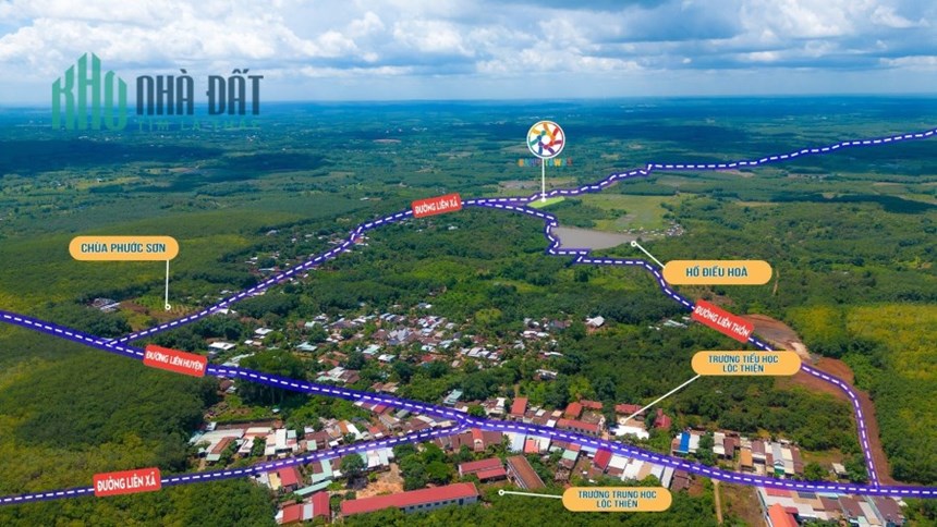 Đất thổ cư giá rẻ 1000m² giá 810triệu ngay trung tâm Lộc Ninh