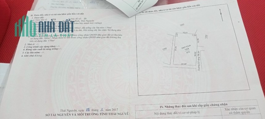 ( Cực Hiếm) bán lô đất rộng vuông vắn2 mặt tiền ngay đối diện khu công nghiệp Phú Bình Thái Nguyên