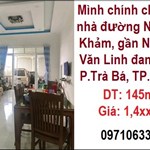 Mình chính chủ bán nhà đường Ngô Gia Khảm, gần Nguyễn Văn Linh đang mở, P.Trà Bá, TP.Pleiku
