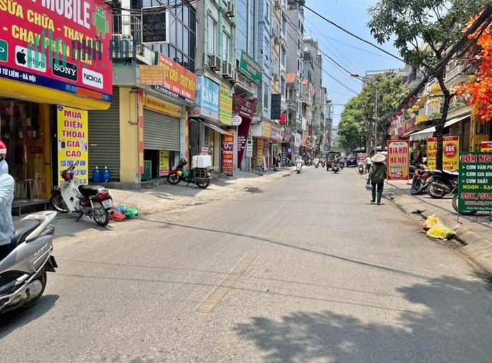 (HÀNG ĐẦU TƯ) MP MỸ ĐÌNH 165M2, 1 MP, 1 mặt ngõ, KD sầm uất, SỔ VUÔNG, HÈ Rộng.