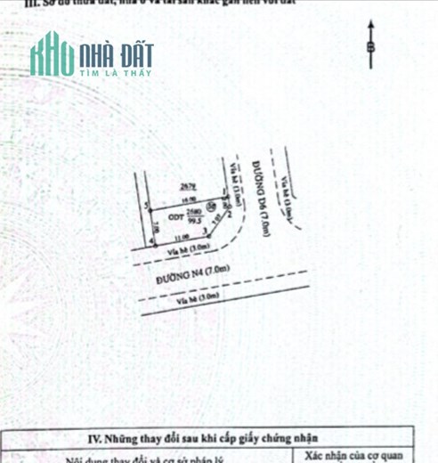TÔI CẦN BÁN LÔ ĐẤT 2 MẶT TIỀN TRƯỚC TRƯỜNG THCS LAI UYÊN 99,5M2/750TR
