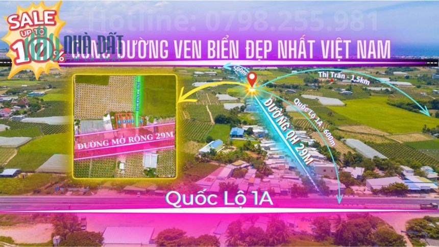 SOS Còn Duy Nhất 1 Lô Thổ Cư Ven Biển Bình Thuận Giá Yêu Thương
