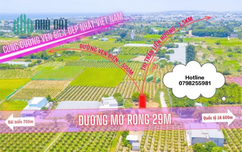 SOS Còn Duy Nhất 1 Lô Thổ Cư Ven Biển Bình Thuận Giá Yêu Thương