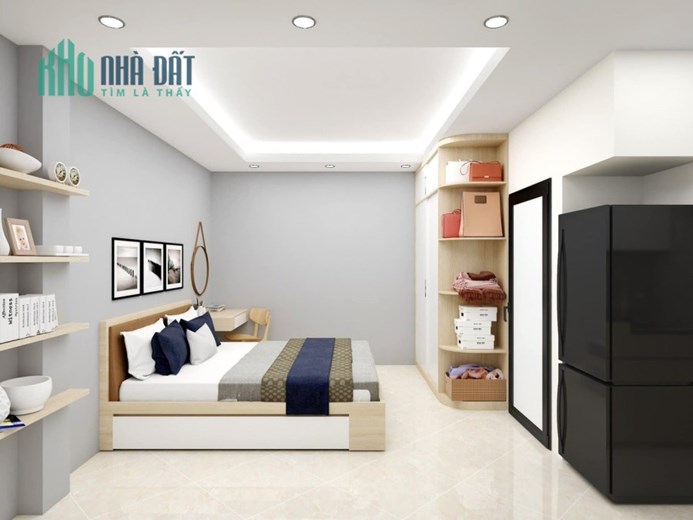 bán tòa chung cư mini phố Hoàng Mai 117*7 tầng thang máy 30 phong, mới, đep, khép kín full NT 23.8ty