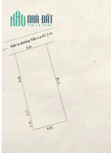 .Đất Kiệt Ô tô Tiểu La, cách Mặt tiền 50m, 83m2, ngang 6, 2.99 tỷ