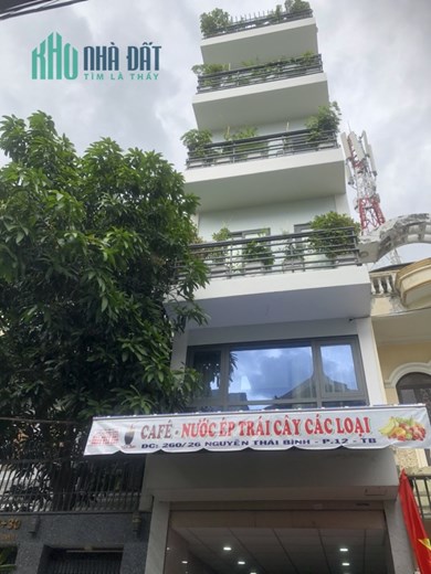 Cho thuê văn phòng tại số 260/26 đường Nguyễn Thái Bình, p.12, q.Tân Bình, phòng mới 100%.
