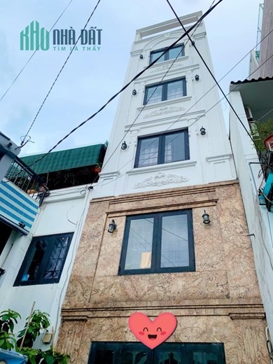 NHÀ ĐINH BỘ LĨNH 53M2 - 4X 15 - XE HƠI VÀO NHÀ - 6 TẦNG KIÊNG CỐ - GIẾNG TRỜI THOÁNG MÁT. GIÁ 7.6