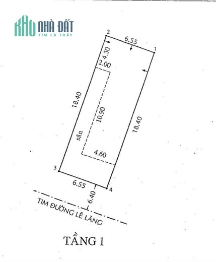 Bán nhà MẶT TIỀN Đường 13m + vỉa hè, KHU HỌ LÊ, Quận Tân Phú, 125m2(6.55m x 18.4m) SỔ VUÔNG ĐÉT