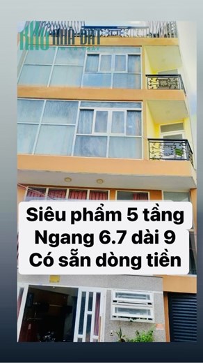 HẺM 4M THÔNG - GẦN CHỢ TÂN TRỤ - ỔN ÁP 20TR/THÁNG 59M 5 TẦNG CHỈ 5.15 TỶ