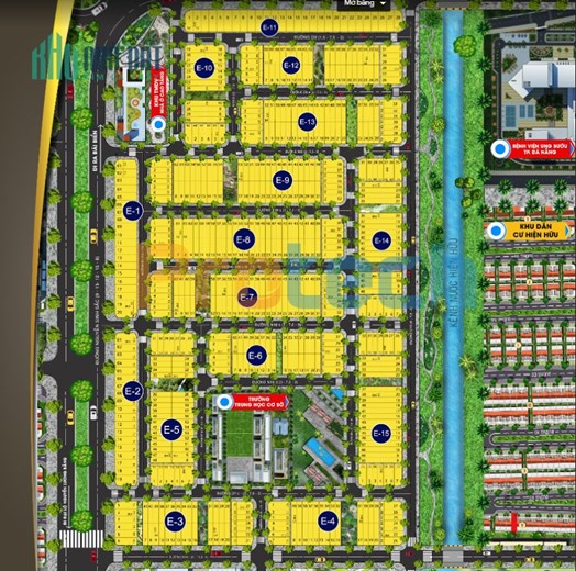 BÁN LÔ ĐẤT KHU E5 - KIM LONG - ĐỐI DIỆN UBND QUẬN