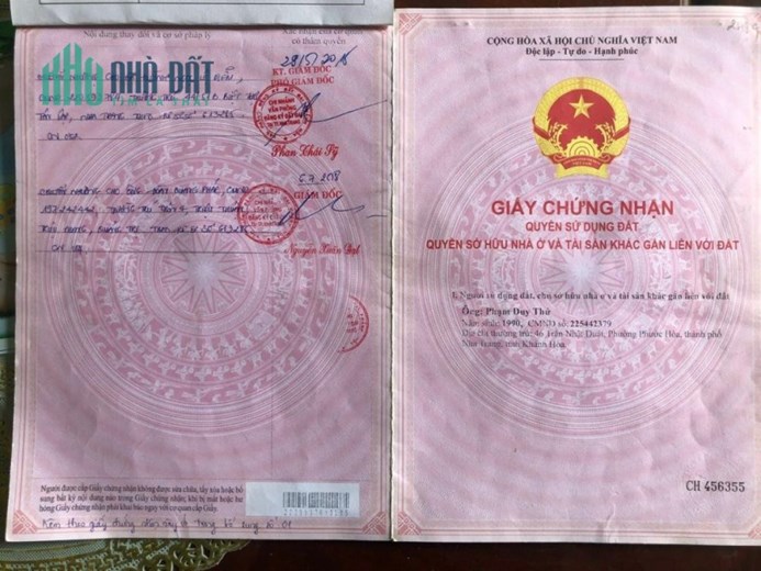ĐẤT CHÍNH CHỦ - Cần Bán Lô Đất Vị Trí Đắc Địa Tại Tp Nha Trang, tỉnh Khánh Hòa