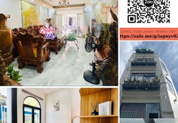 NHÀ 4 TẦNG BTCT, 5 PHÒNG NGỦ, RỘNG 4M, HẺM 1/ - GIÁ 5 TỶ XX