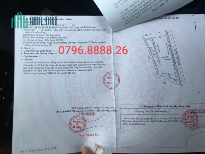 Chuyển nhượng Đất mặt tiền DT744