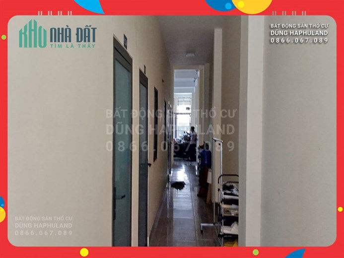 GV. Nhà trọ, 33P & 2 Kios, gần chợ An Nhơn. TN 70 triệu1 tháng. Ngang 10M, 229m2, 3T.