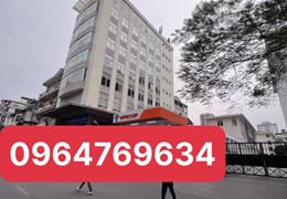 Bán toà nhà VP khu Cầu Giấy. DT 362m x 9 tầng. MT 15m. Giá 125 tỷ