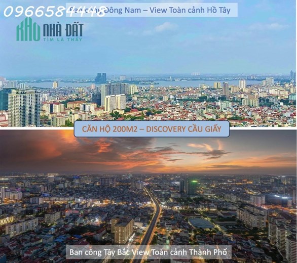 Tổng giá chưa đến 10 tỷ nhận ngay 200m2 giữa trung tâm Cầu Giấy view Hồ Tây, htls 18 tháng, ký CĐT